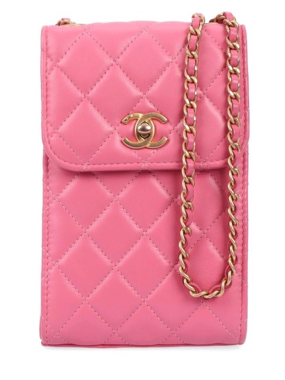Chanel Pink Lambskin Crossbody